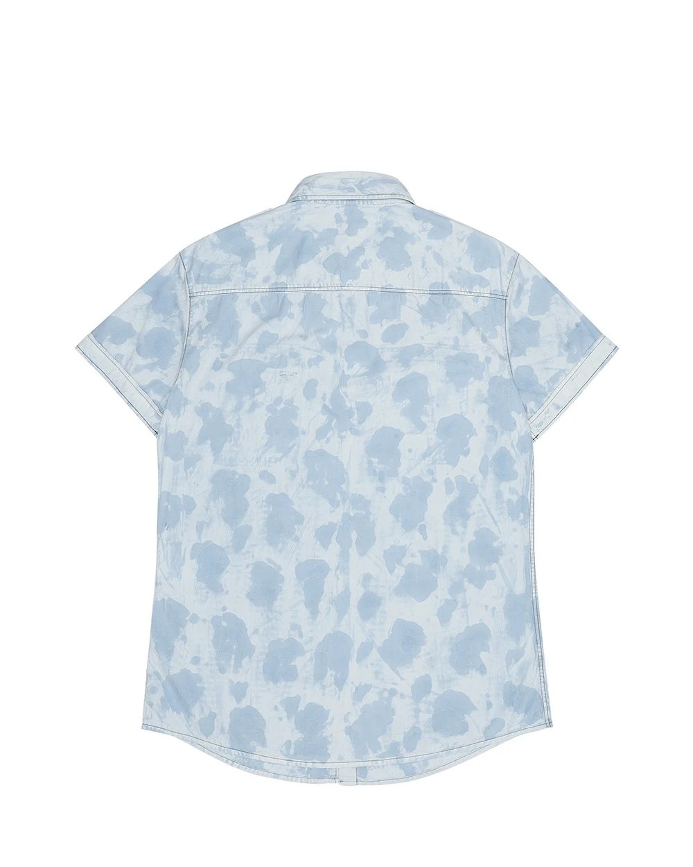 Armani Jeans Printed Short-sleeved Shirt In Blue