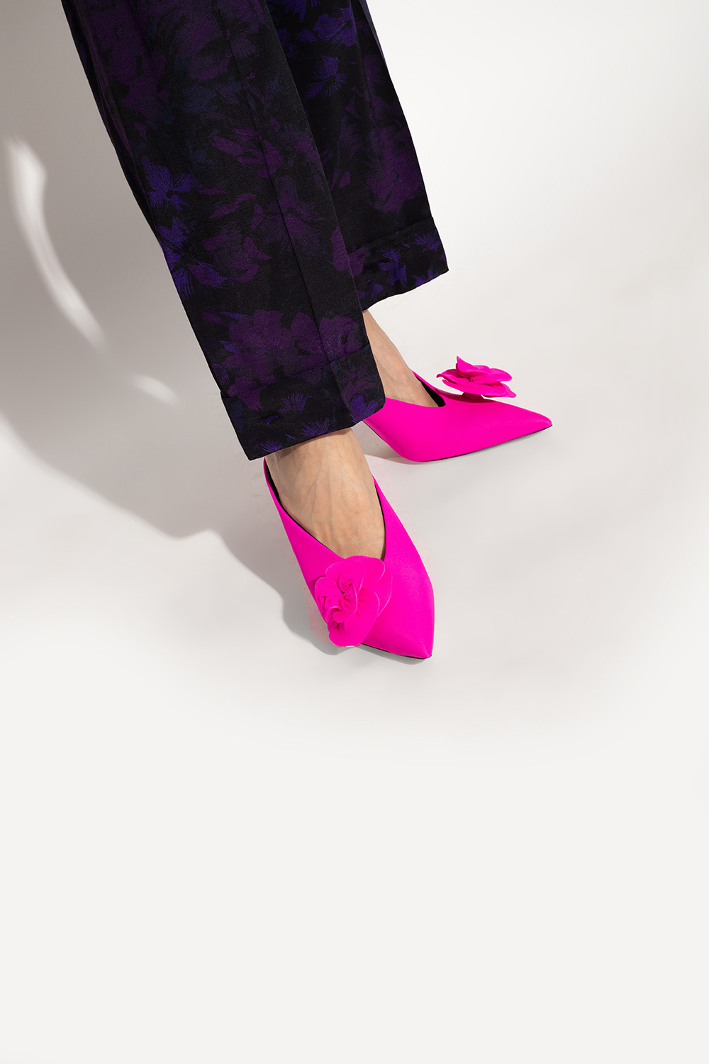 Victoria Beckham Lycra Mule In Pink