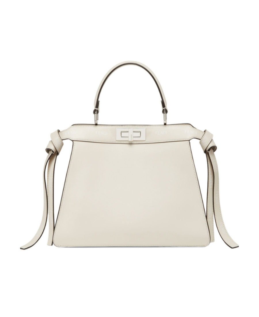 Fendi Peekaboo Iseeu Medium Tote Bag In White