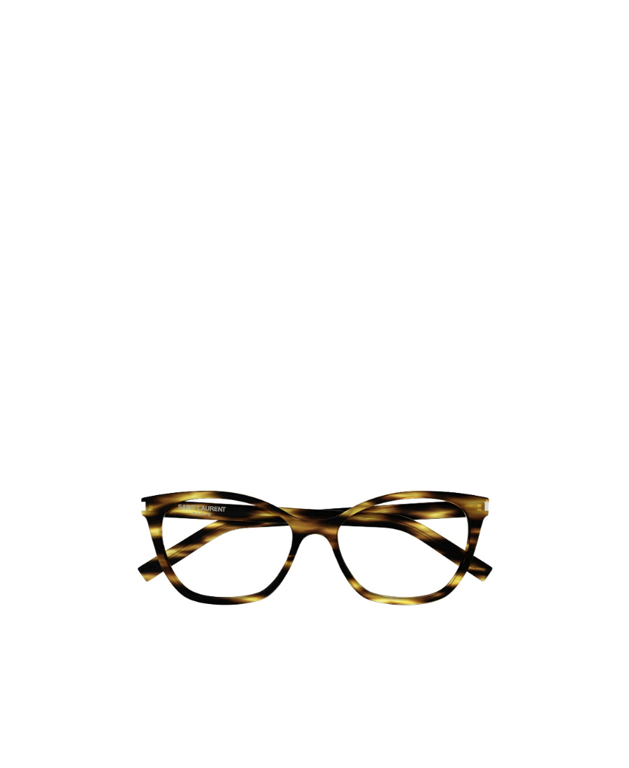 Saint Laurent Sl 282 Slim Cat-eye Frame Glasses In White