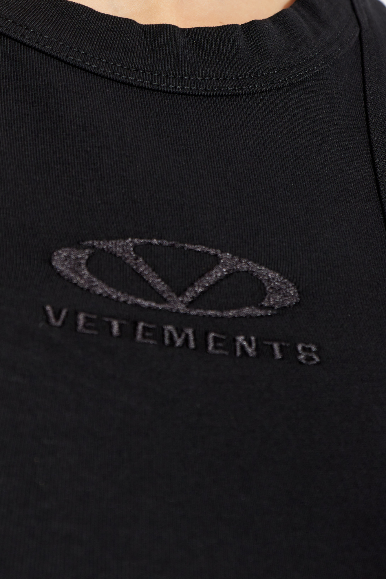 Vetements Sleeveless Dress In Black