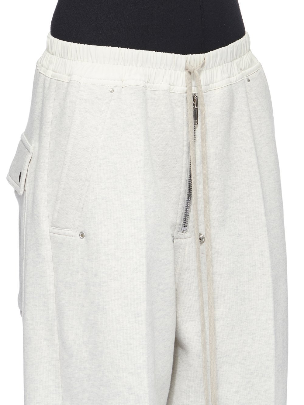 Rick Owens Drkshdw Wide-leg Cotton Trousers In White