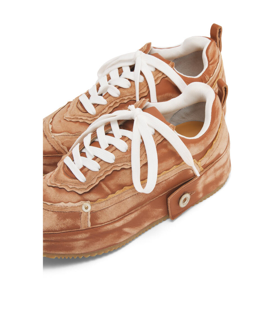 LOEWE DECONSTRUCTED SNEAKER IN CALFSKIN