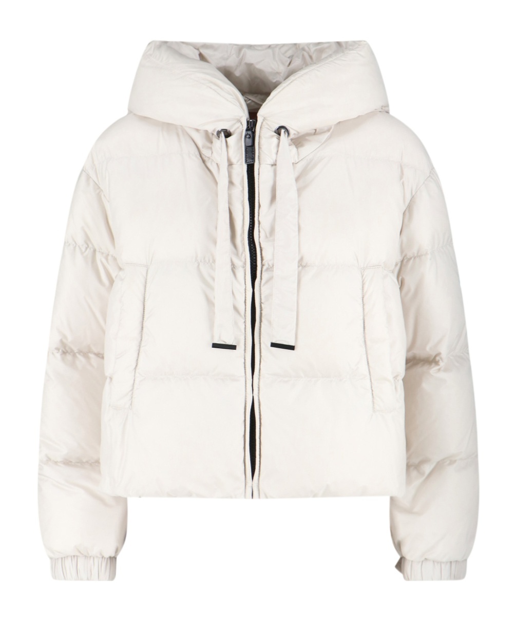 Max Mara Long-sleeved Cotton Jacket In White
