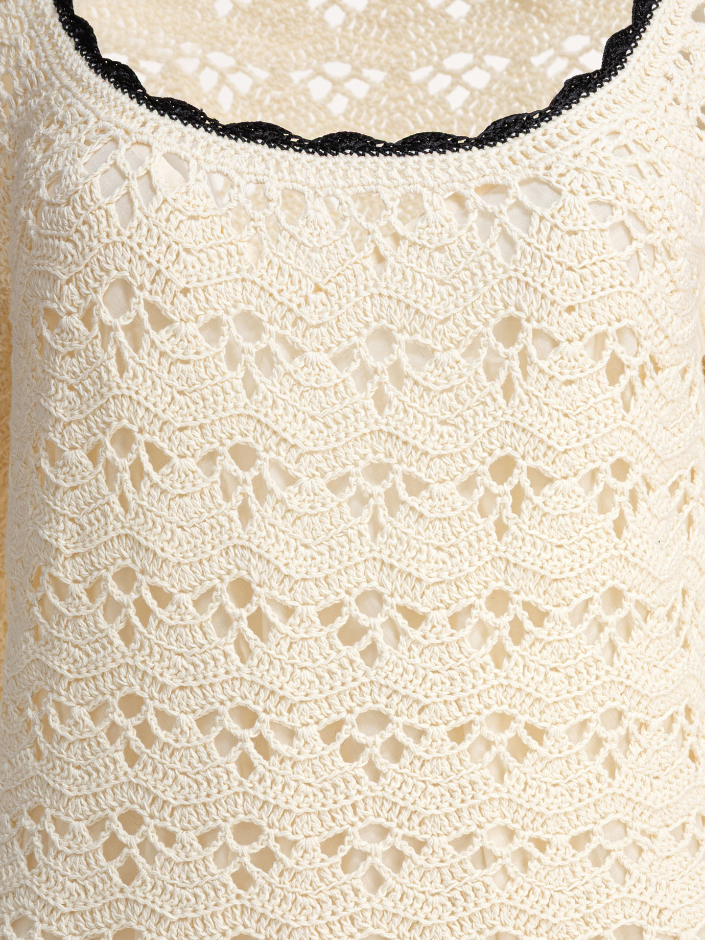 Zimmermann Rhiannon Crocheted Cotton Mini Dress In Neutral