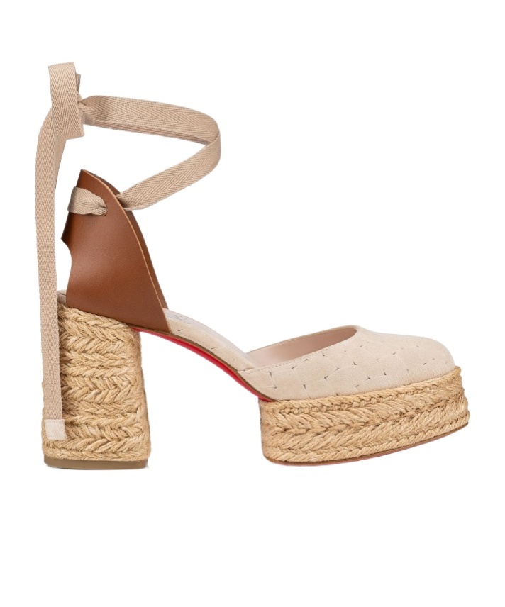 Christian Louboutin Brigissima Suede Platform Pumps 70 In Nude