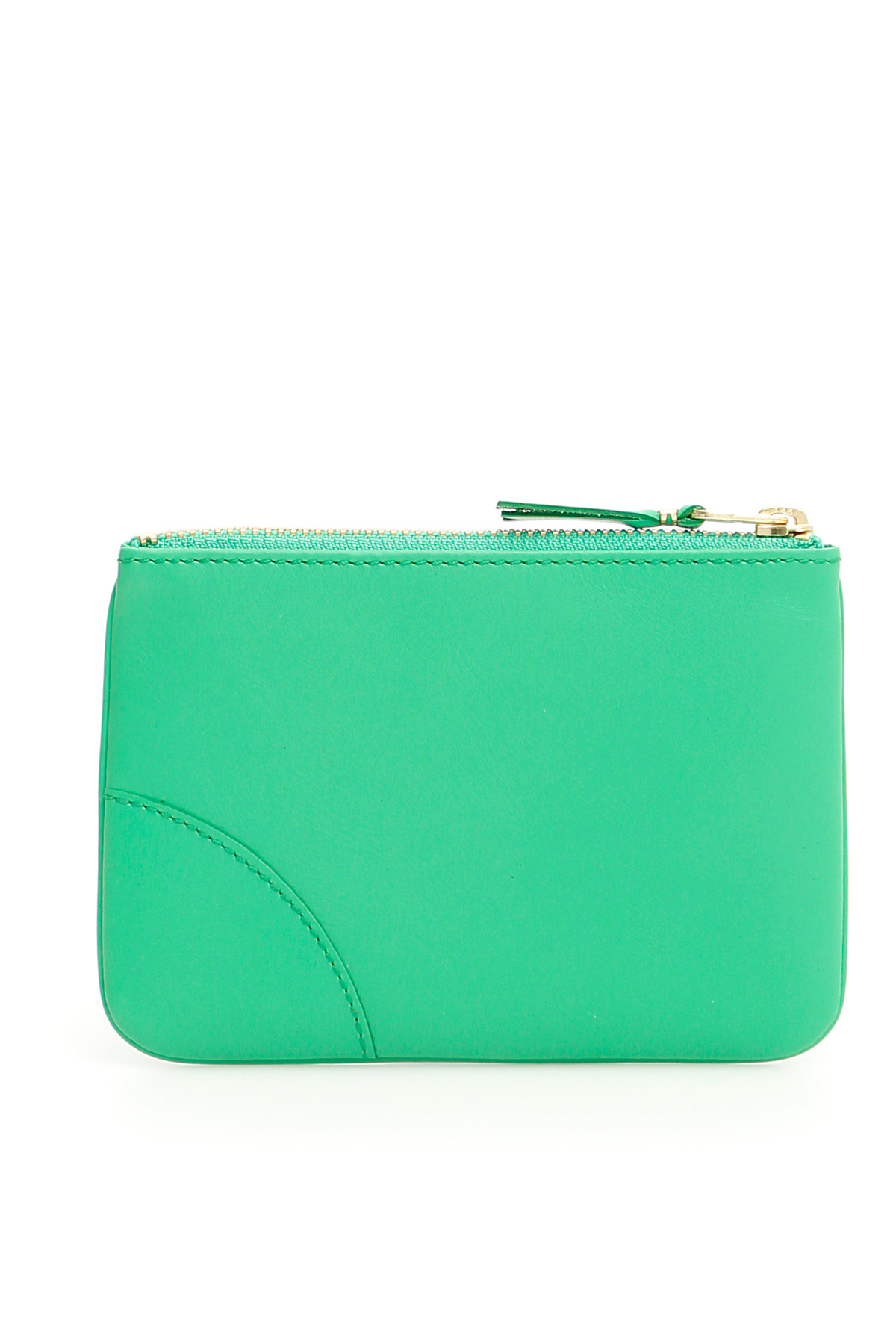 Comme Des Garçons Leather Line With Rectangular Silhouette In Green