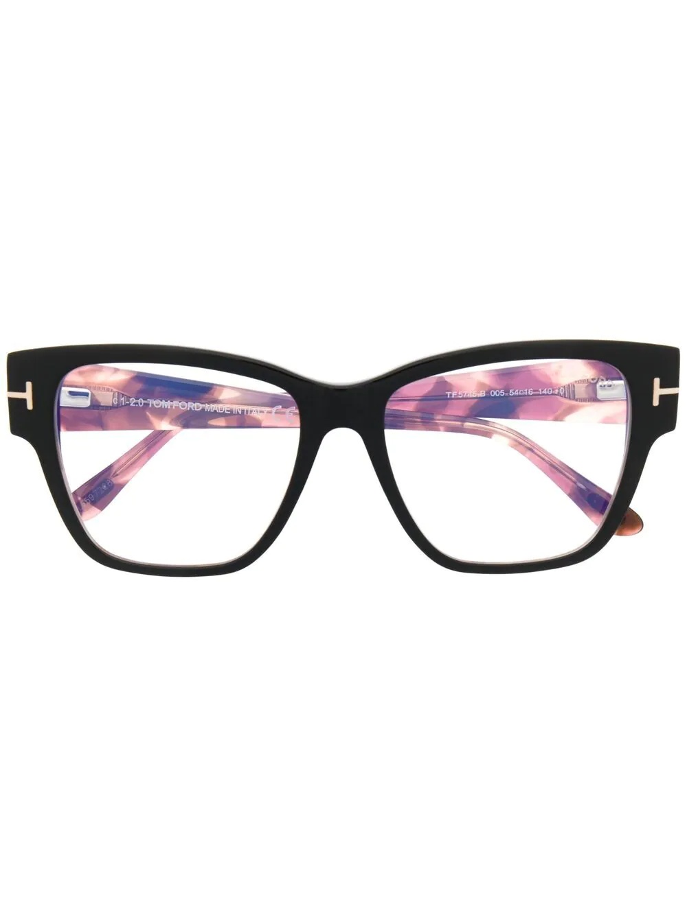 Tom Ford Ft5745b Square-frame Glasses In Multicolor