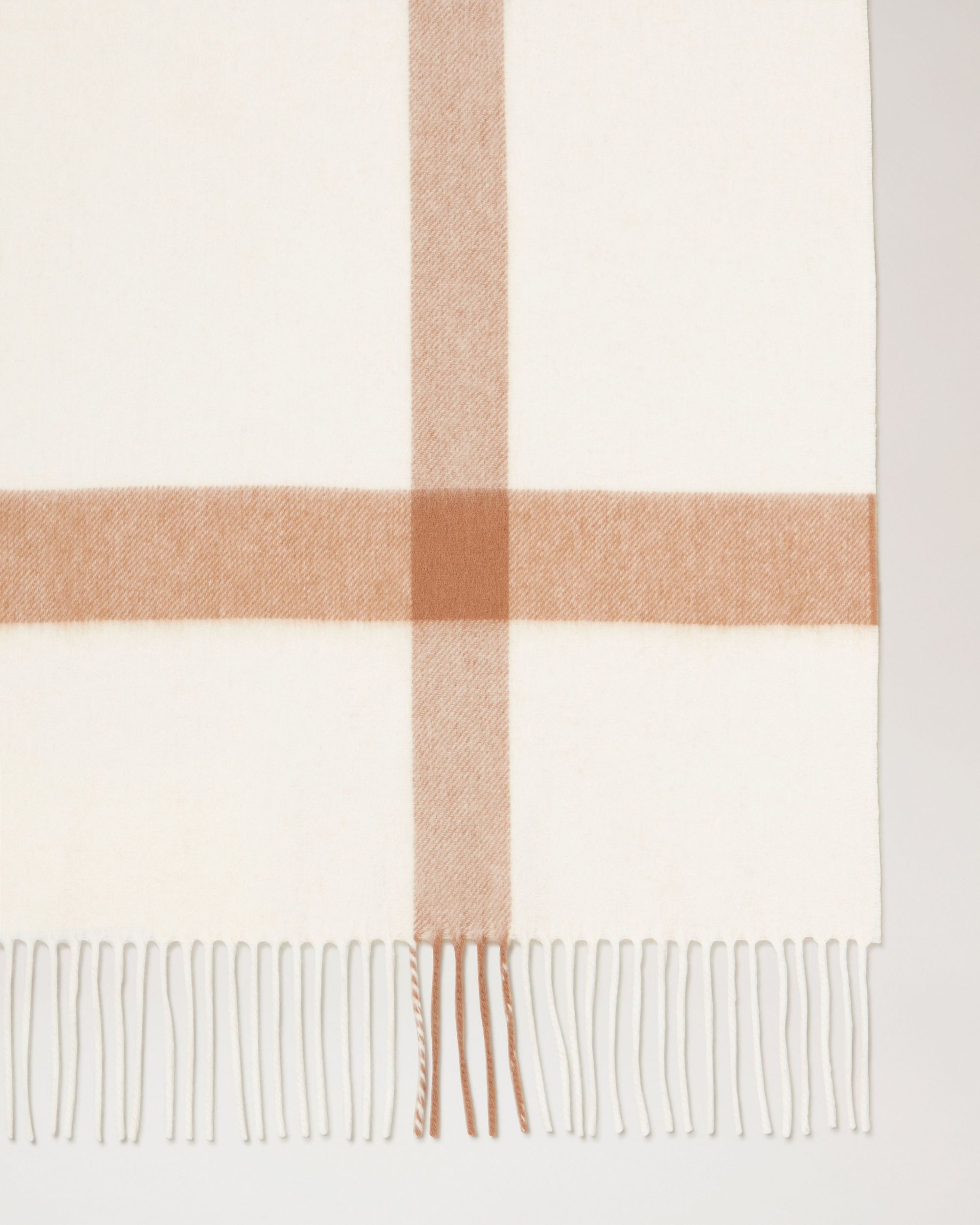 Mulberry Logo Scarf In Nude