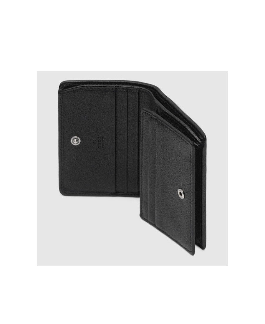 Gucci Blondie Interlocking G Leather Wallet In Black