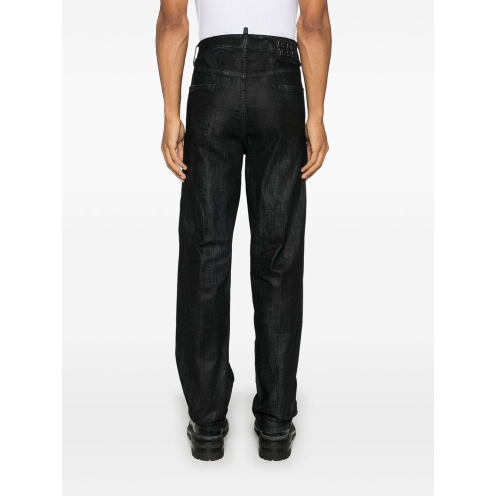 Dsquared2 Belt-loop Jeans In Black
