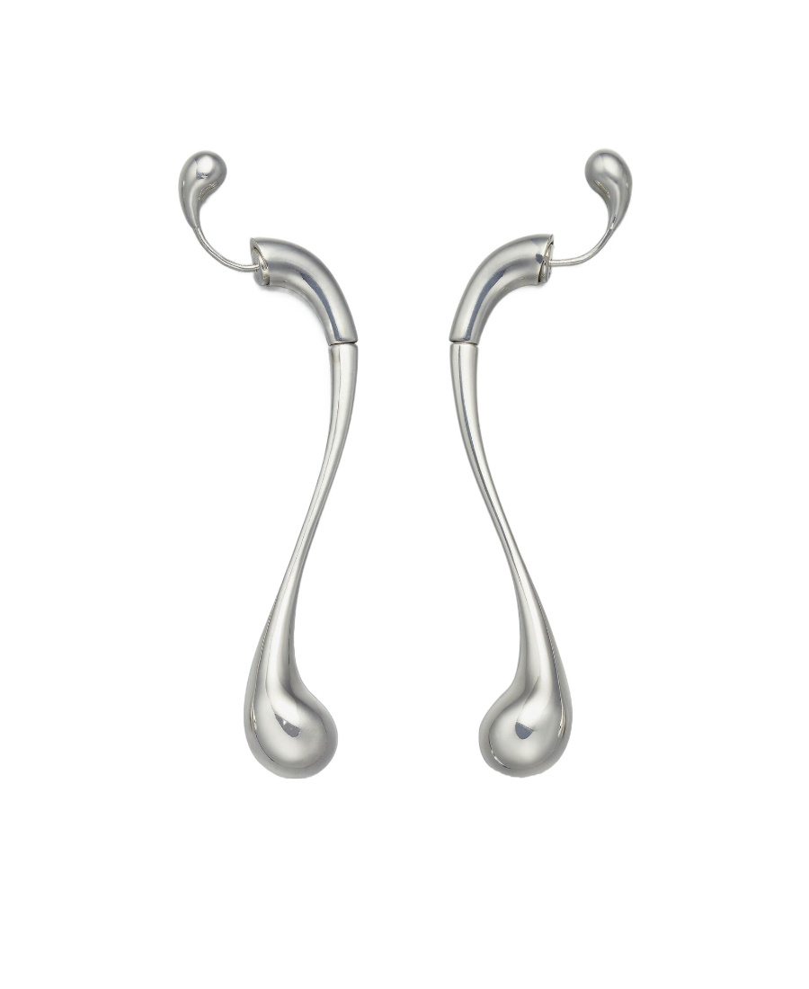 Bottega Veneta Water Drop Earring In Gray