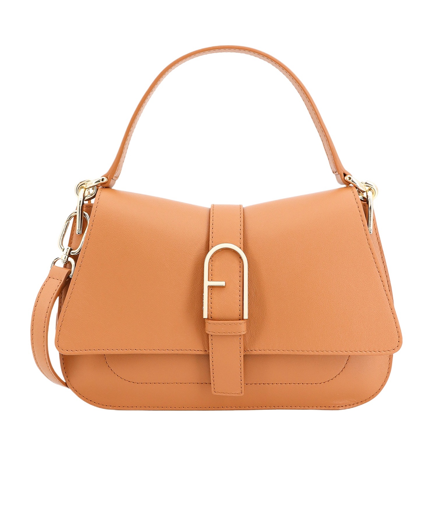 Furla Flow Medium Shoulder Bag In Brown