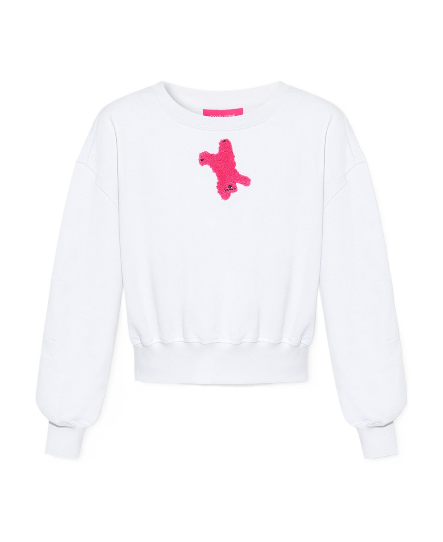Shop Canada Goose X Paola Pivi Muskoka Sweatshirt In White