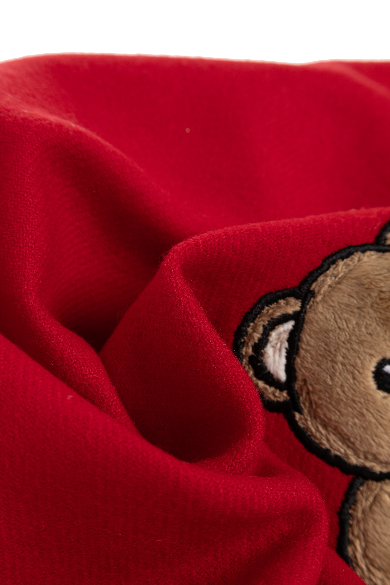 Moschino Fringed Scarf In Red