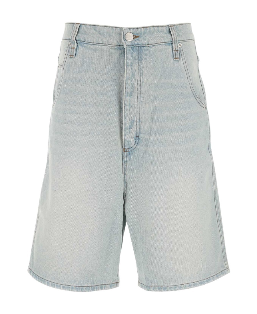 Ami Alexandre Mattiussi Alex Fit Denim Shorts In Gray