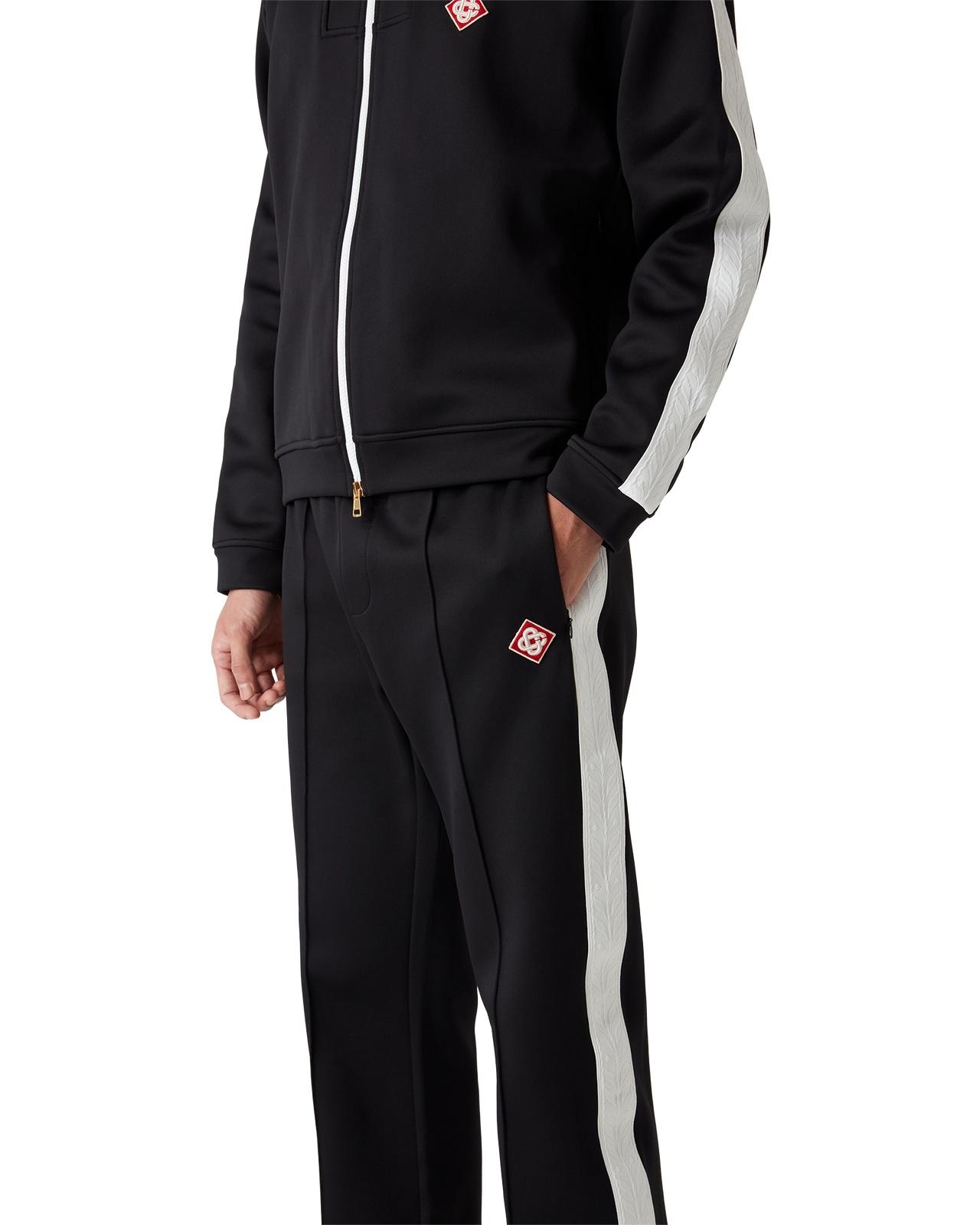 Casablanca Elastic Waist Sweatpants In Black