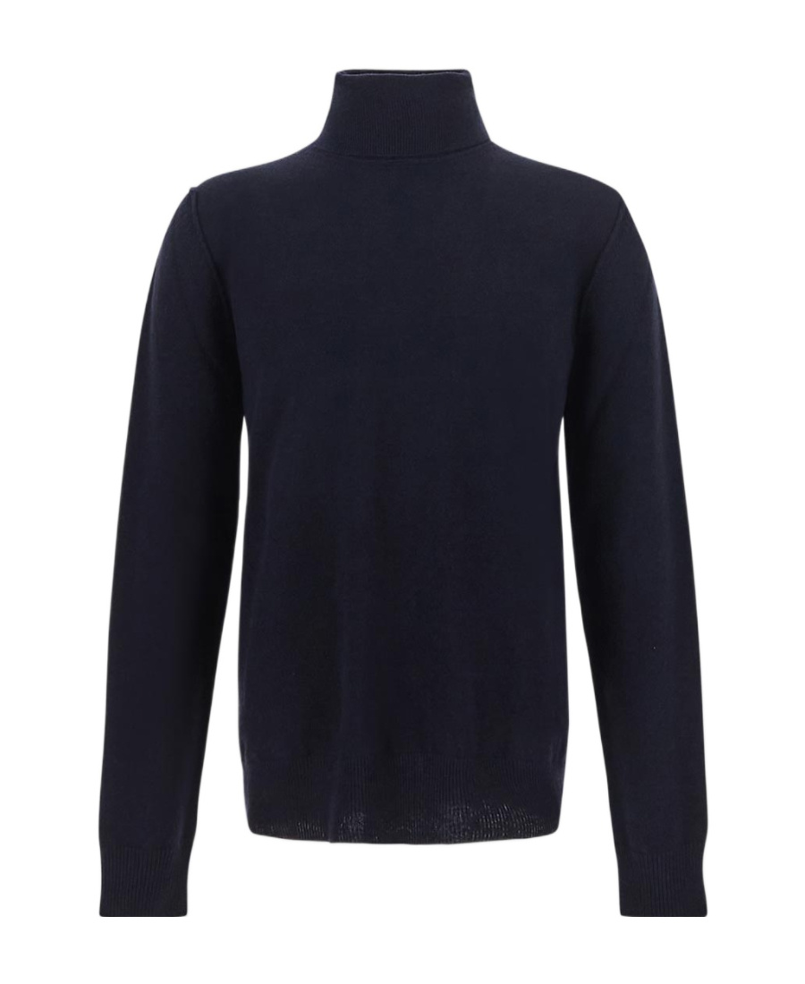Maison Margiela Roll Neck Cashmere Sweater In Black