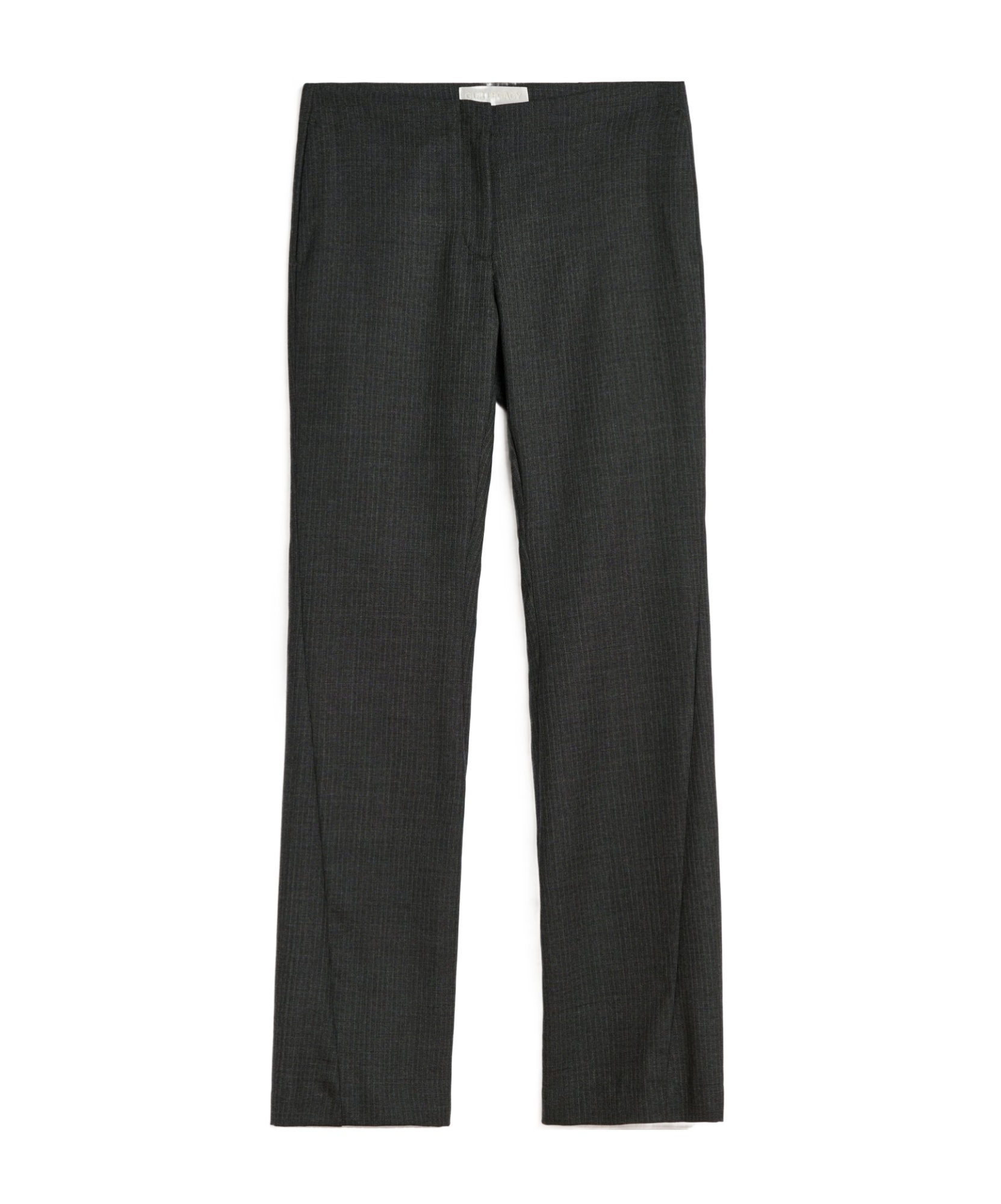 Our Legacy Smoke Grey Micro Herringbone In Black