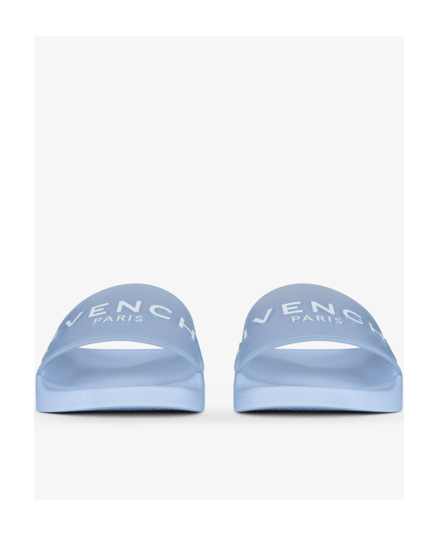 GIVENCHY GIVENCHY PARIS FLAT SANDALS IN TRANSPARENT RUBBER