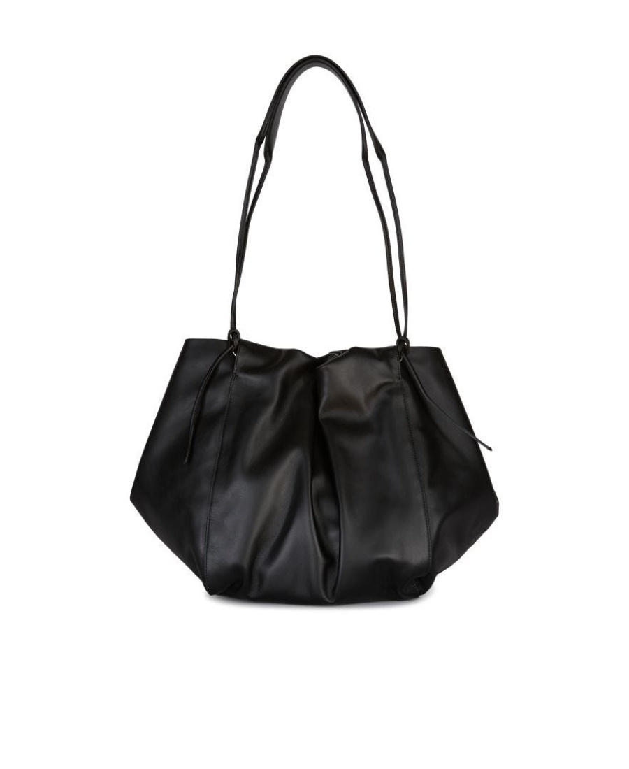Shop Dries Van Noten Leather Handbag In Black
