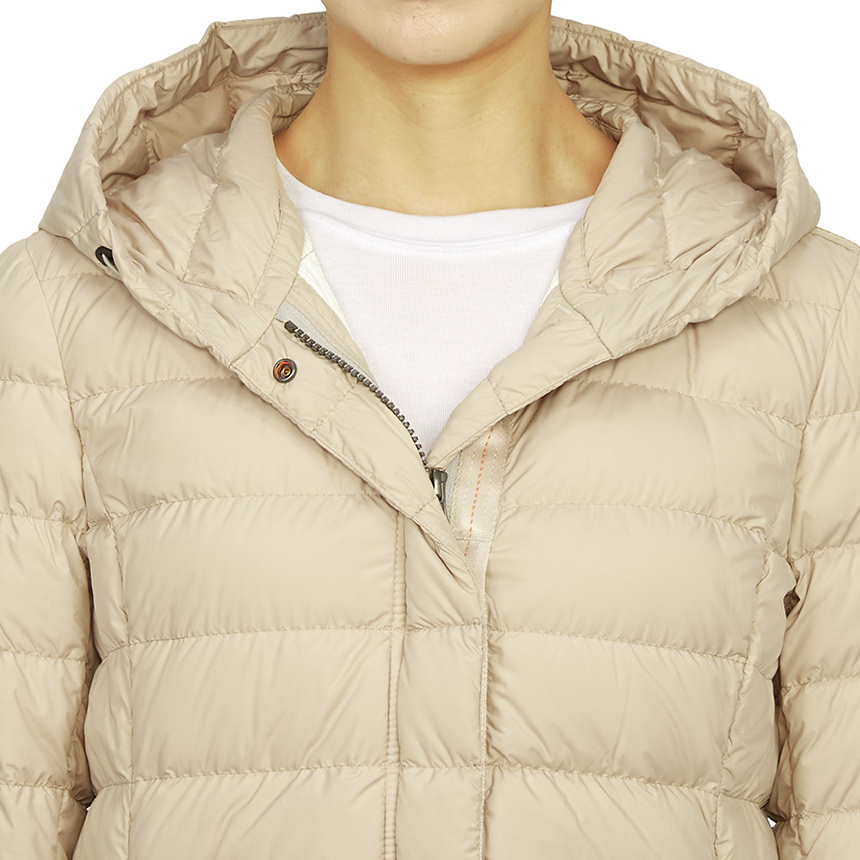 Shop Parajumpers Long-sleeved Down Jacket In Nude