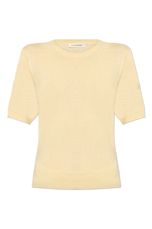 BY MALENE BIRGER LOGO-EMBROIDERY KNITTED TOP