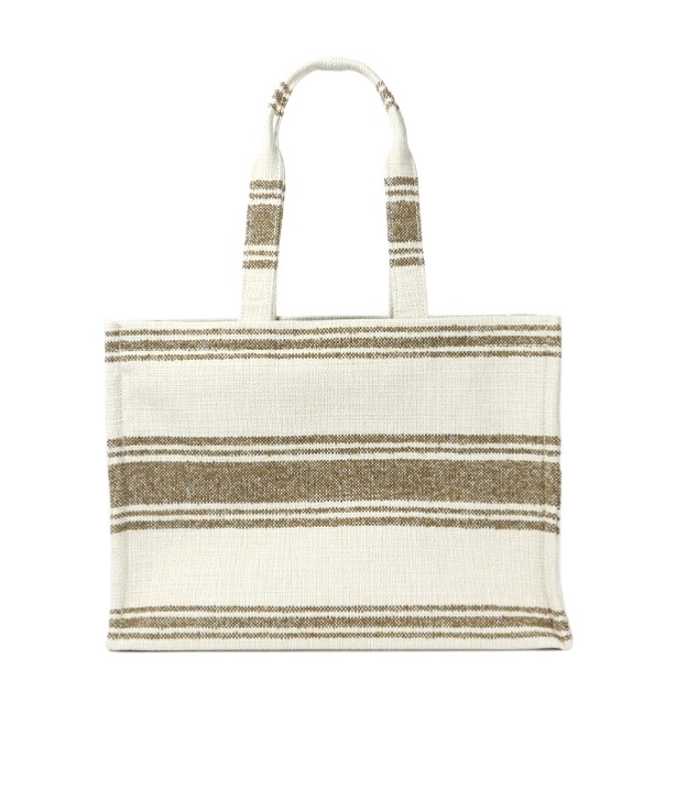 Celine Logo Tote Bag In White