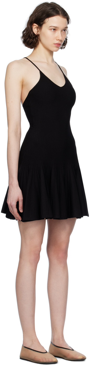 Shop Khaite Backless Dress With Thin Shoulder Straps In Black