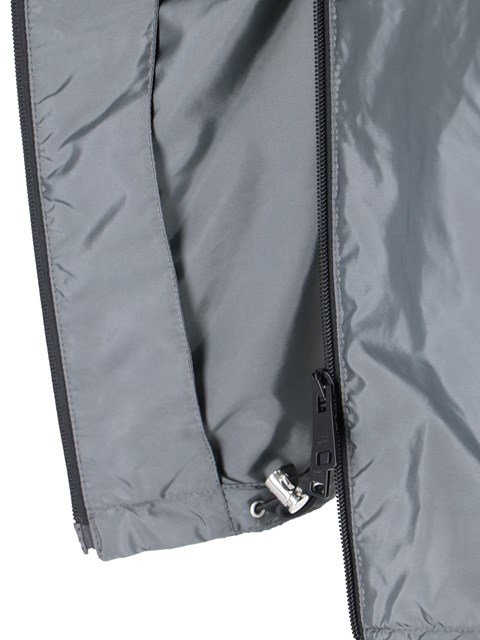 Prada Re-nylon Jacket In Gray