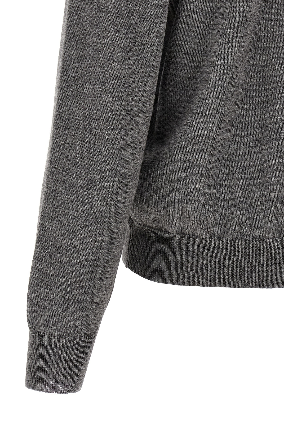 Magliano Graphic Design Crew Neck Long Sleeve Sweater In Gray