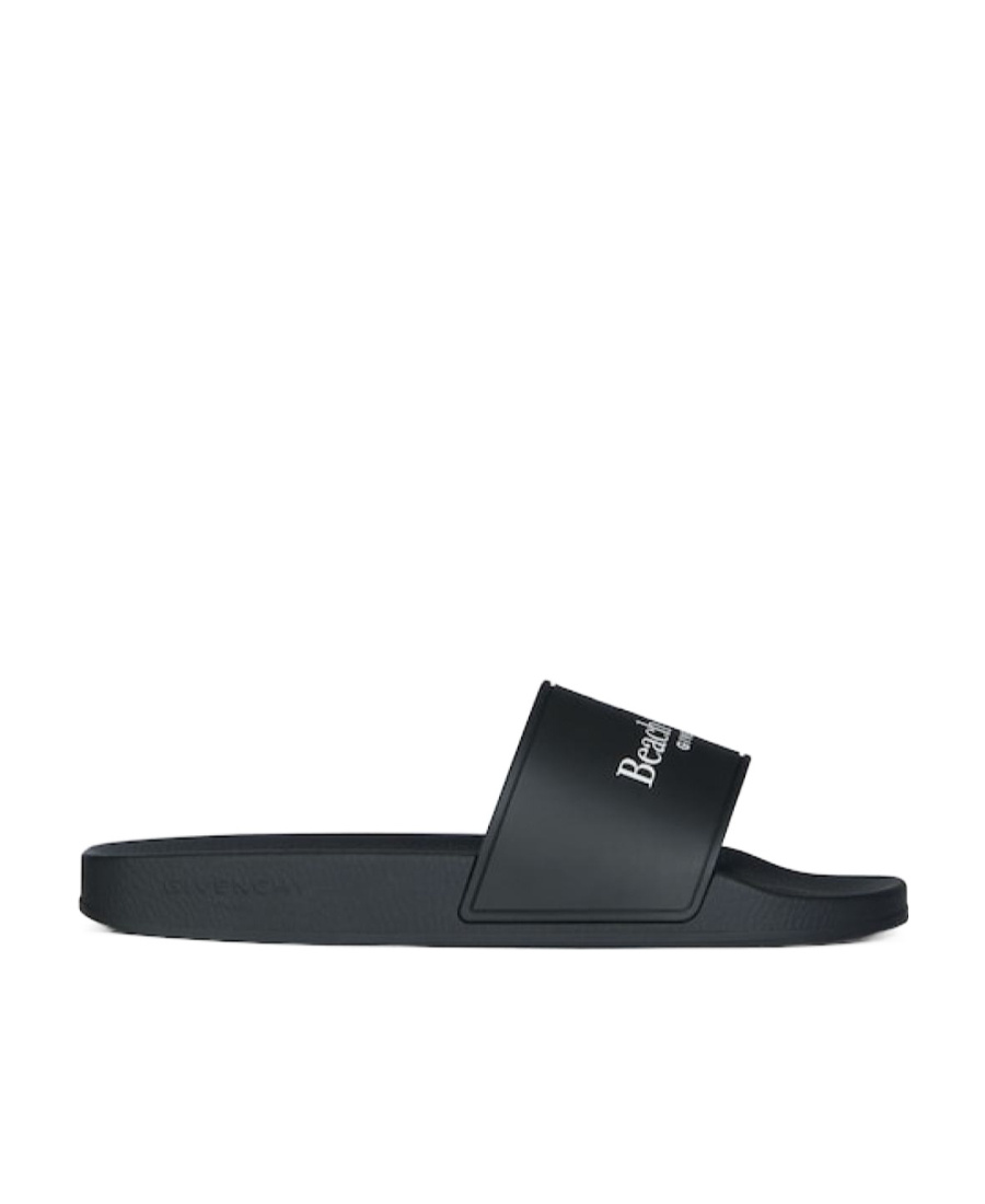 Givenchy Logo Embossed Sandals In Black