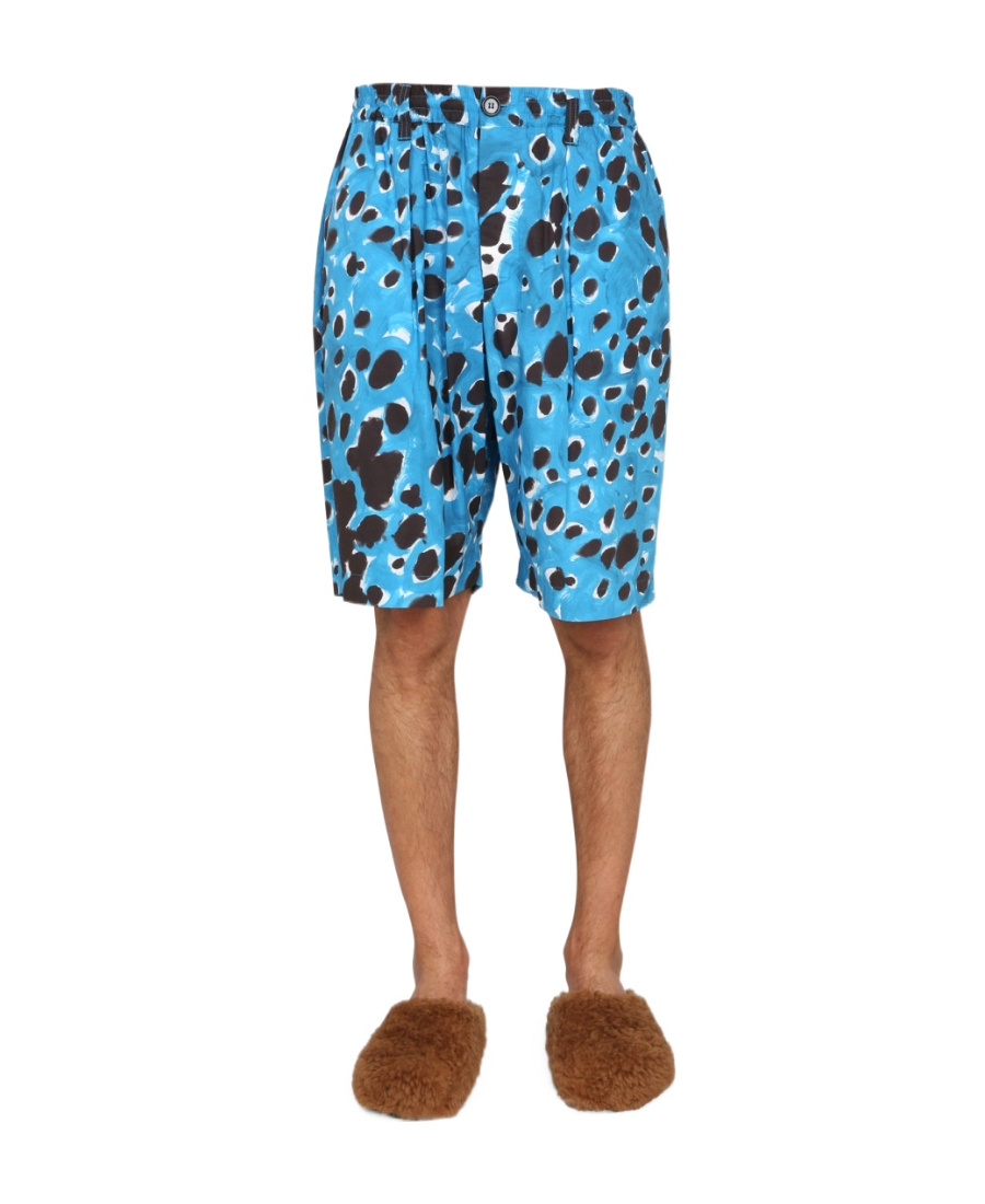 Marni Bermuda Shorts With Pop Dots Print In Multicolor