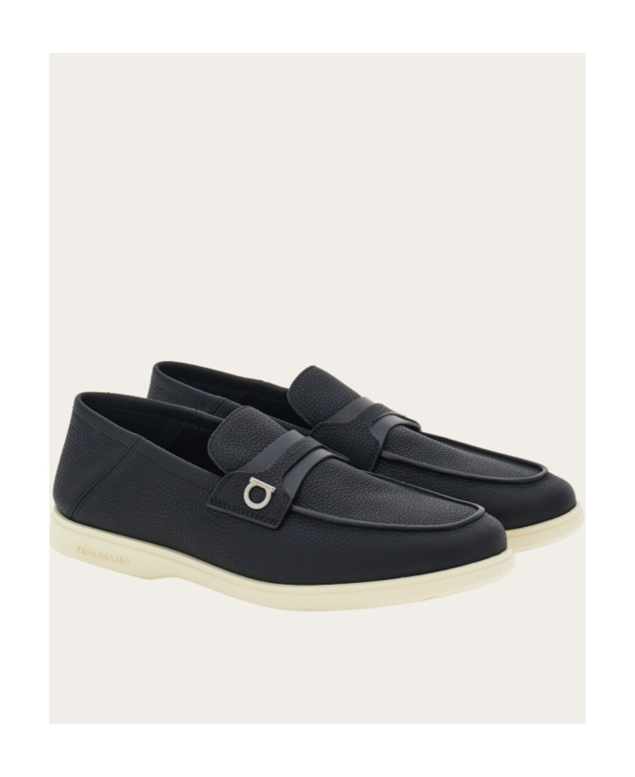 Ferragamo Drame Leather Loafers In Black