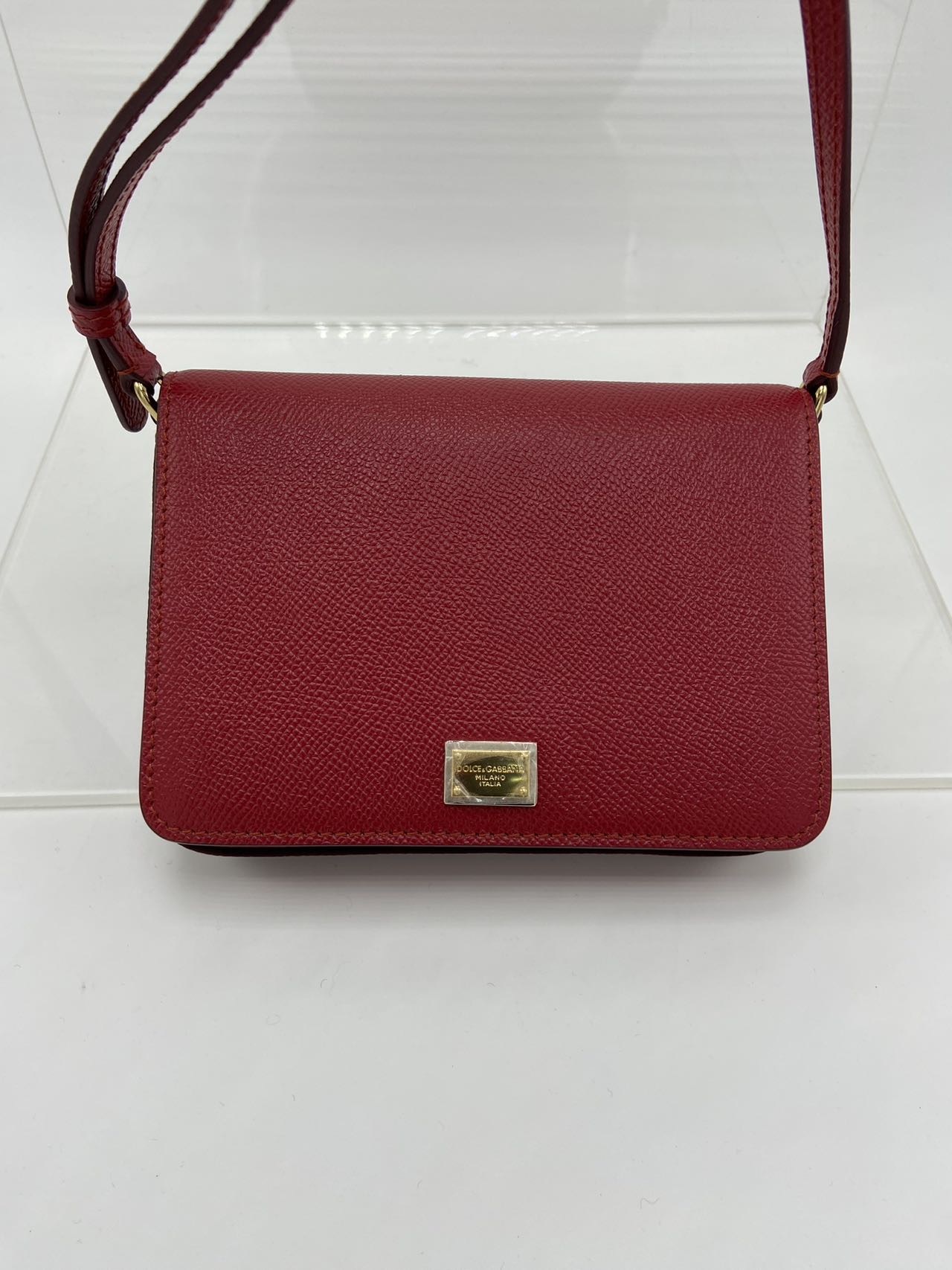 Dolce & Gabbana Flap Shoulder Bag In Red