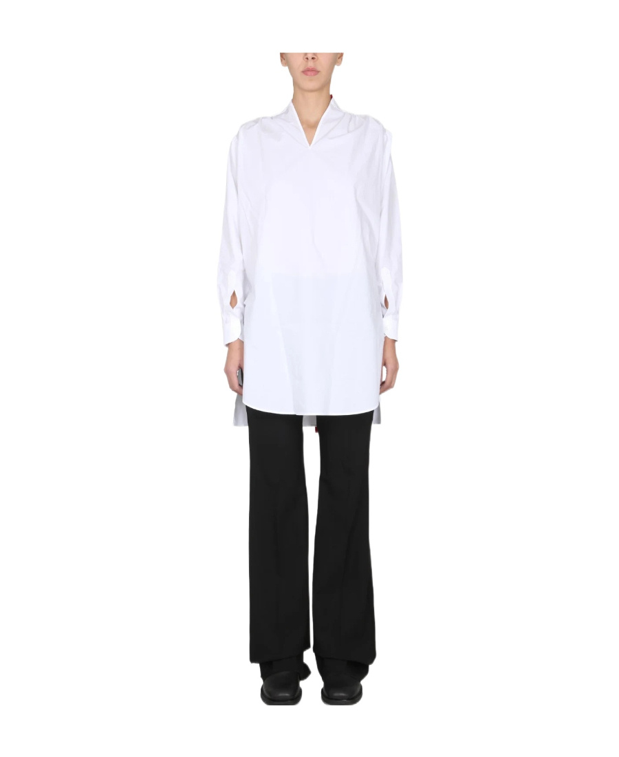 Shop Raf Simons Classic Tailored Shirt Top In White