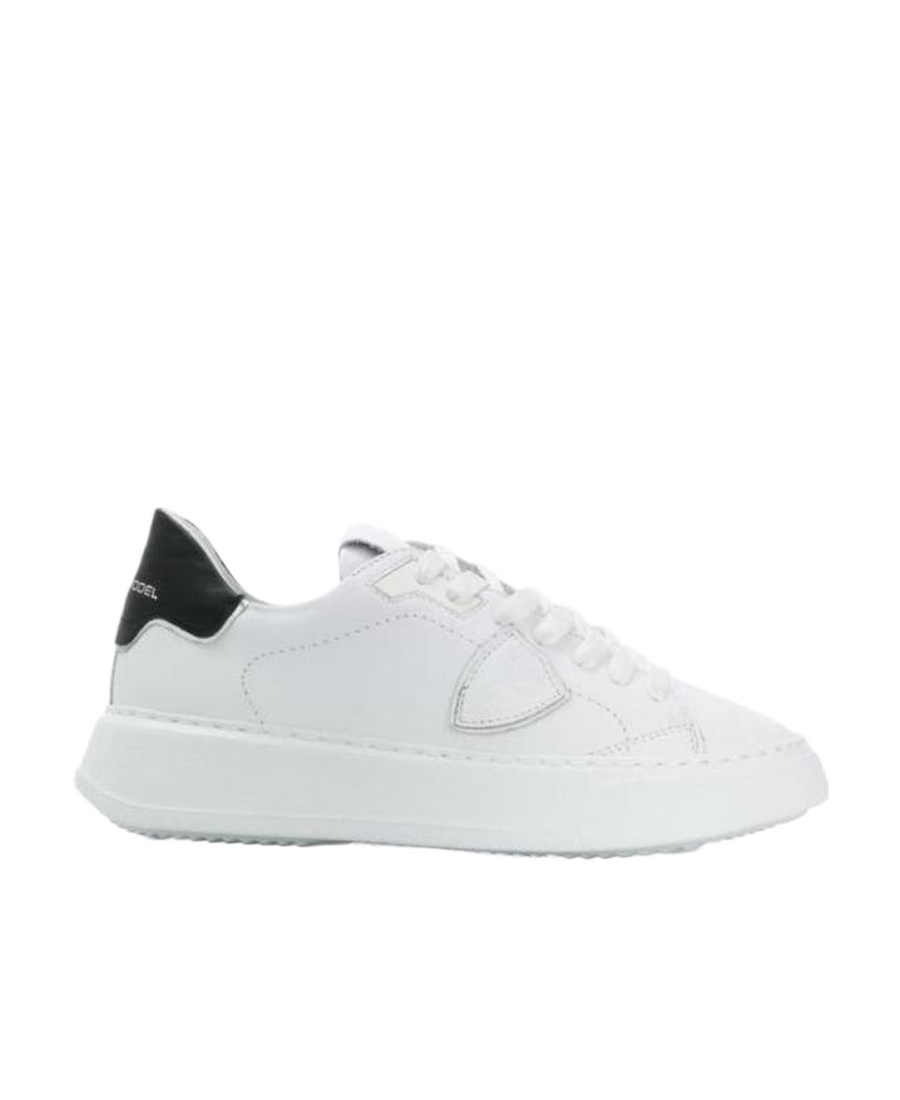 Philippe Model Temple Leather Low-top Sneakers In White