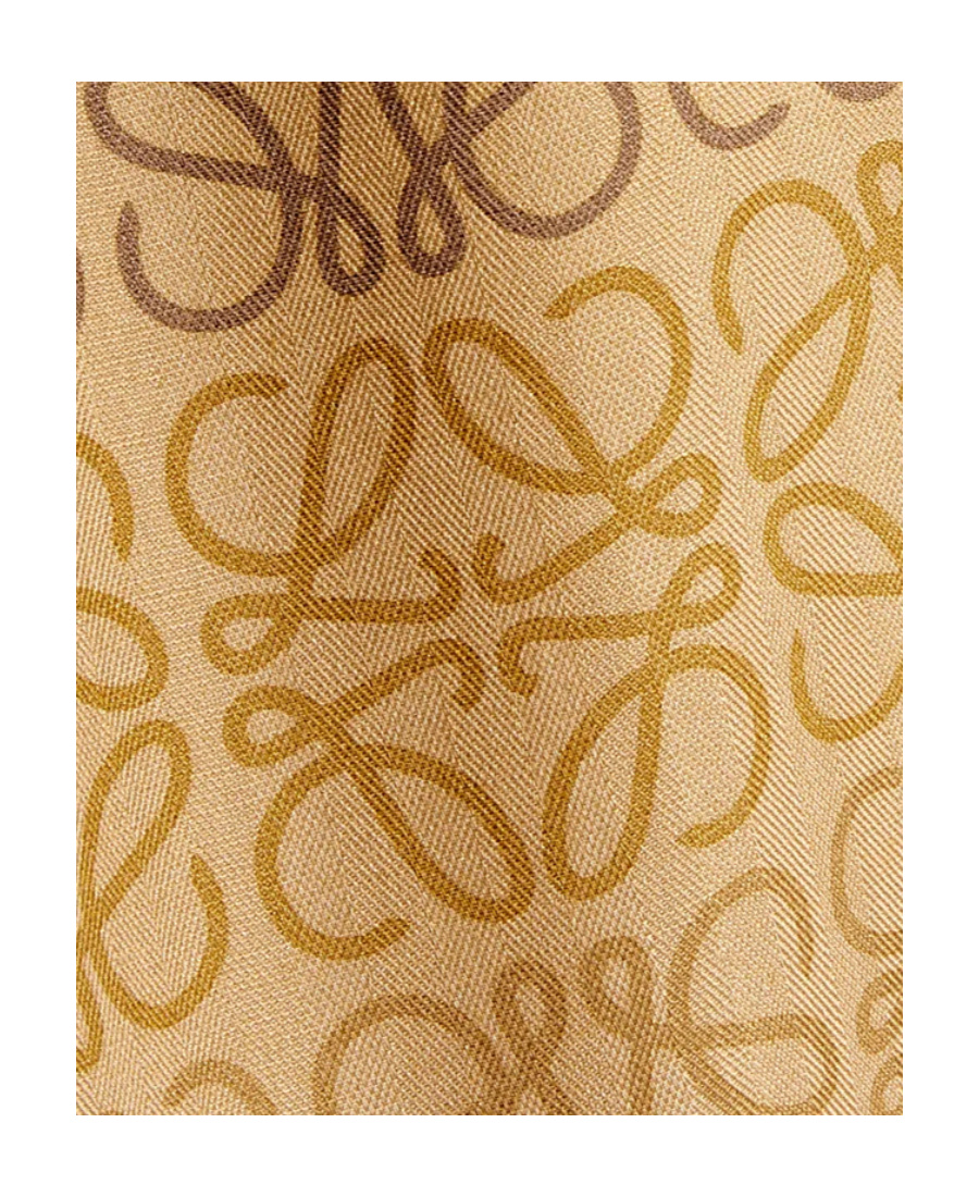 Loewe Logo Scarf In Nude