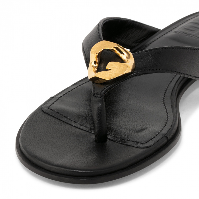 GIVENCHY G CHAIN BUCKLE SANDALS 