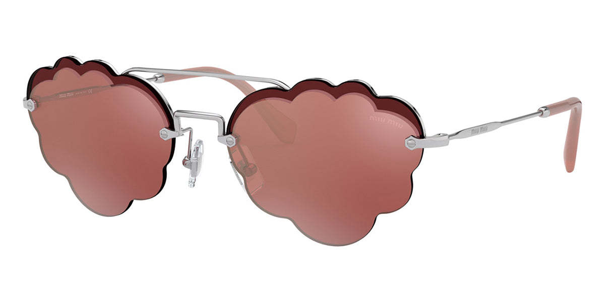 Miu Miu Logo Sunglasses In Pink