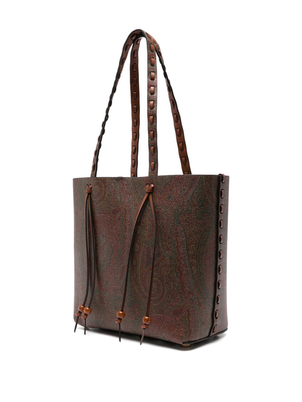 Etro Patterned Shoulder Bag In Brown