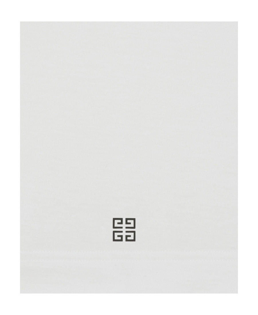 Givenchy White Cotton T-shirt With Logo In White
