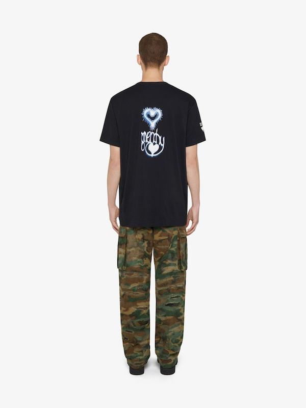 Givenchy Graphic Printed T-shirt In Black