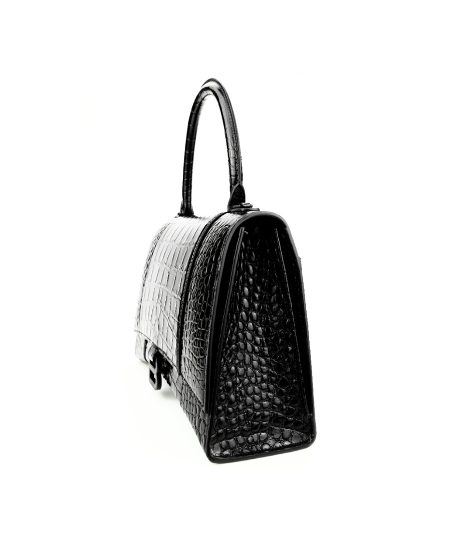 Balenciaga Medium Hourglass Handbag In Black