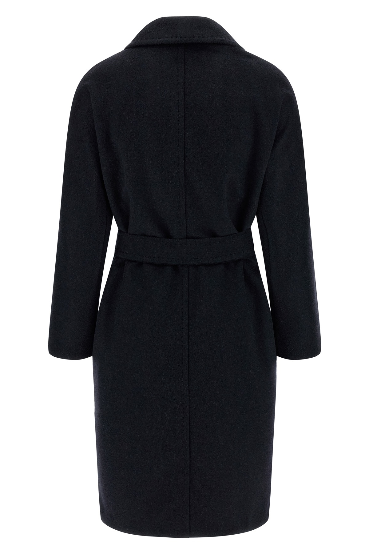Max Mara Studio Panteon Double-breasted Coat In Black