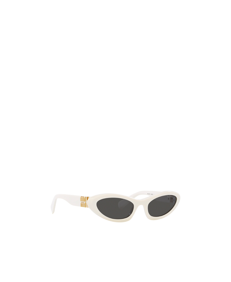 Miu Miu Geometric Frame Sunglasses In Black