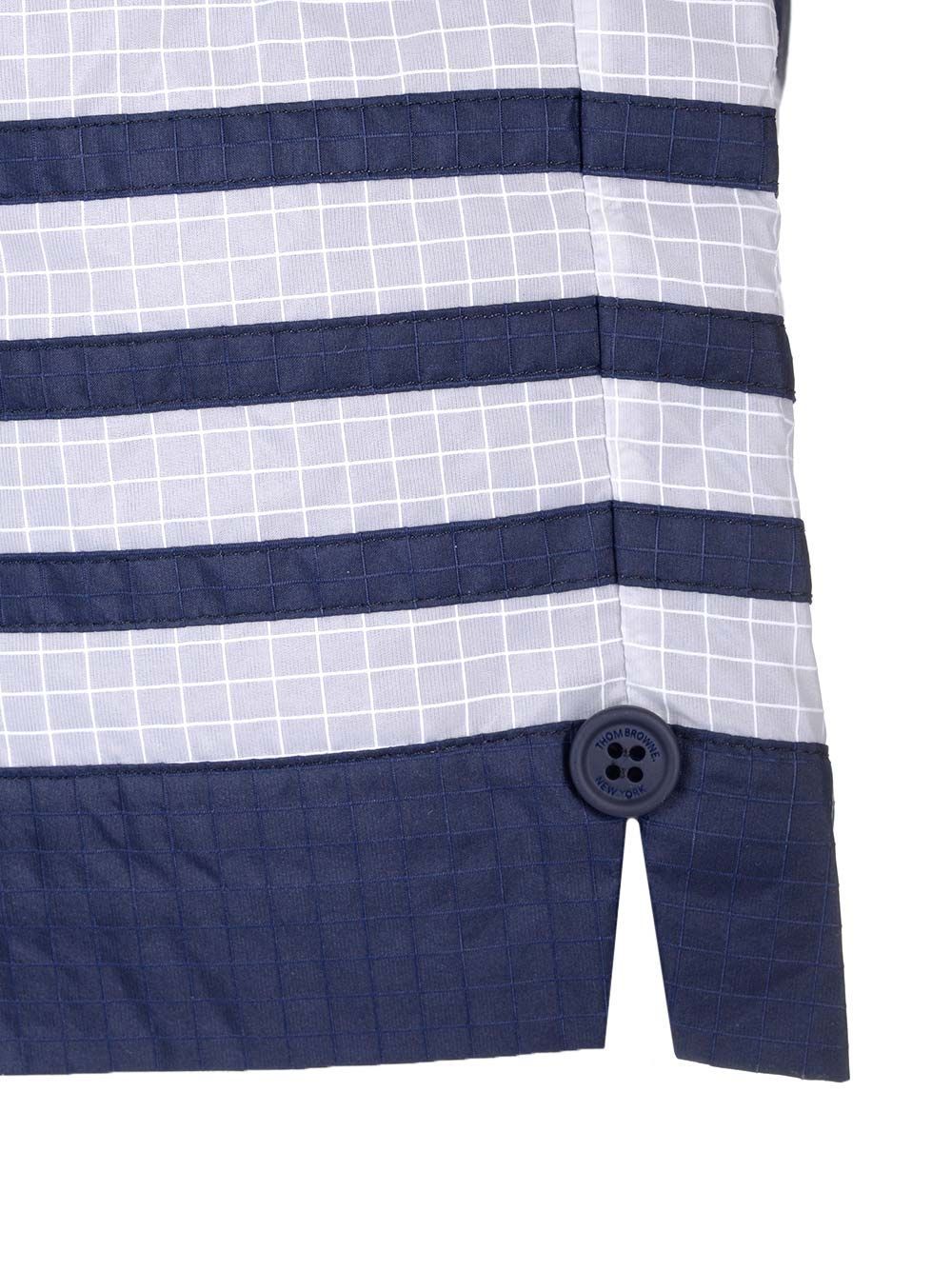 Thom Browne 4-bar Stripe Detailed Shorts In Blue