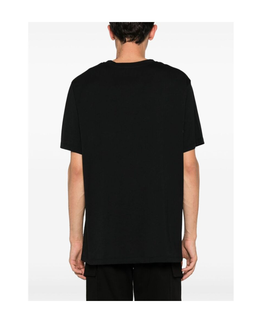 Balmain Logo-print Organic Cotton T-shirt In Black