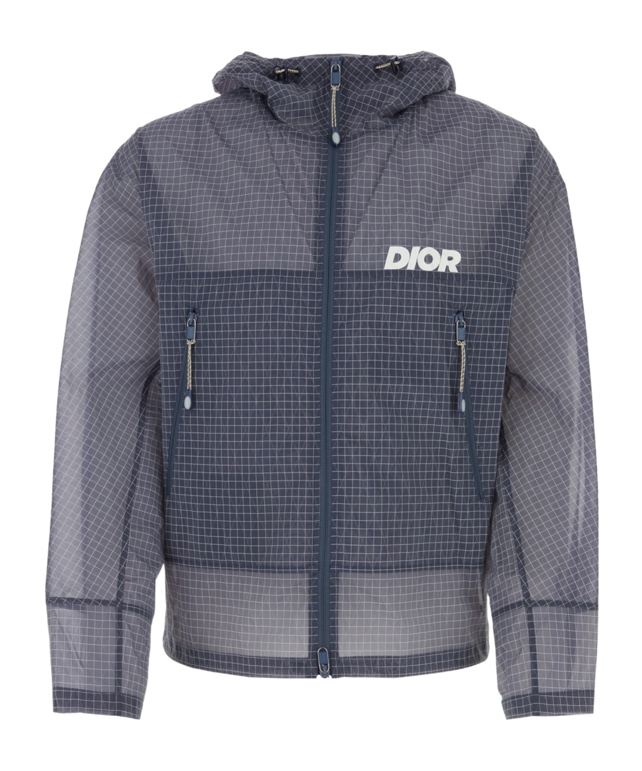 Dior Hooded Casual Jacket In Gray