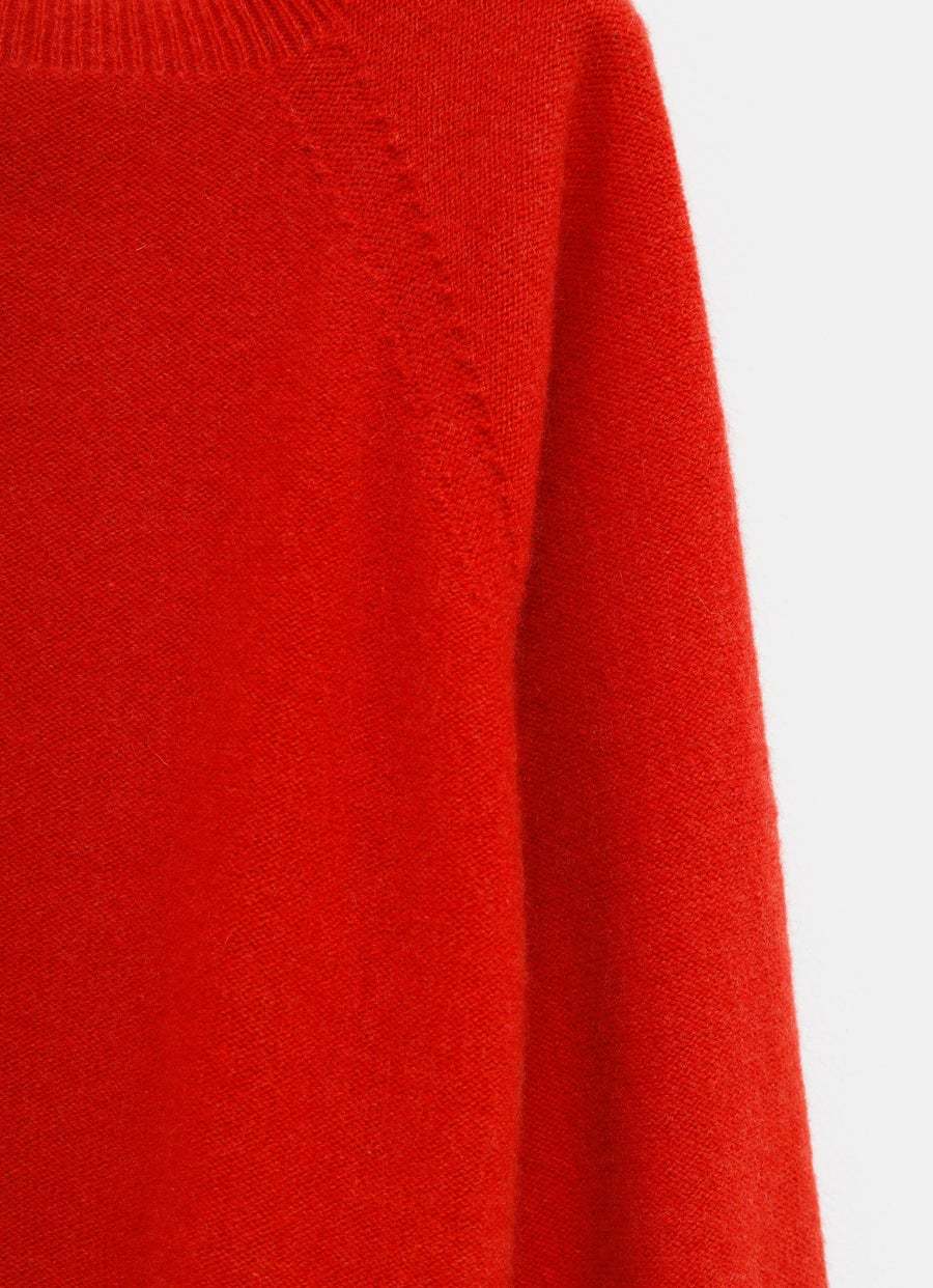 Baserange Soar Purl Raglan-sleeve Jumper In Red